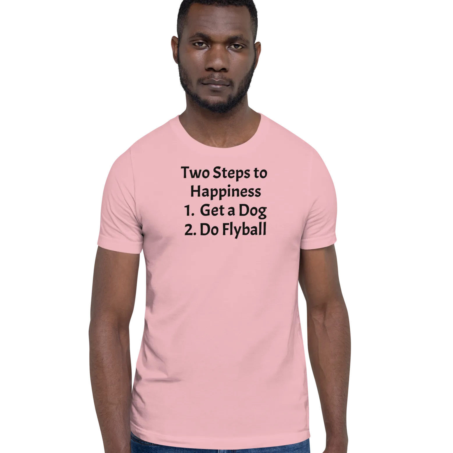 2 Steps to Happiness - Flyball T-Shirts - Light