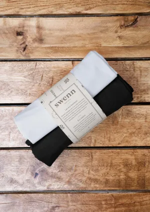 2 t-shirts noir - blanc