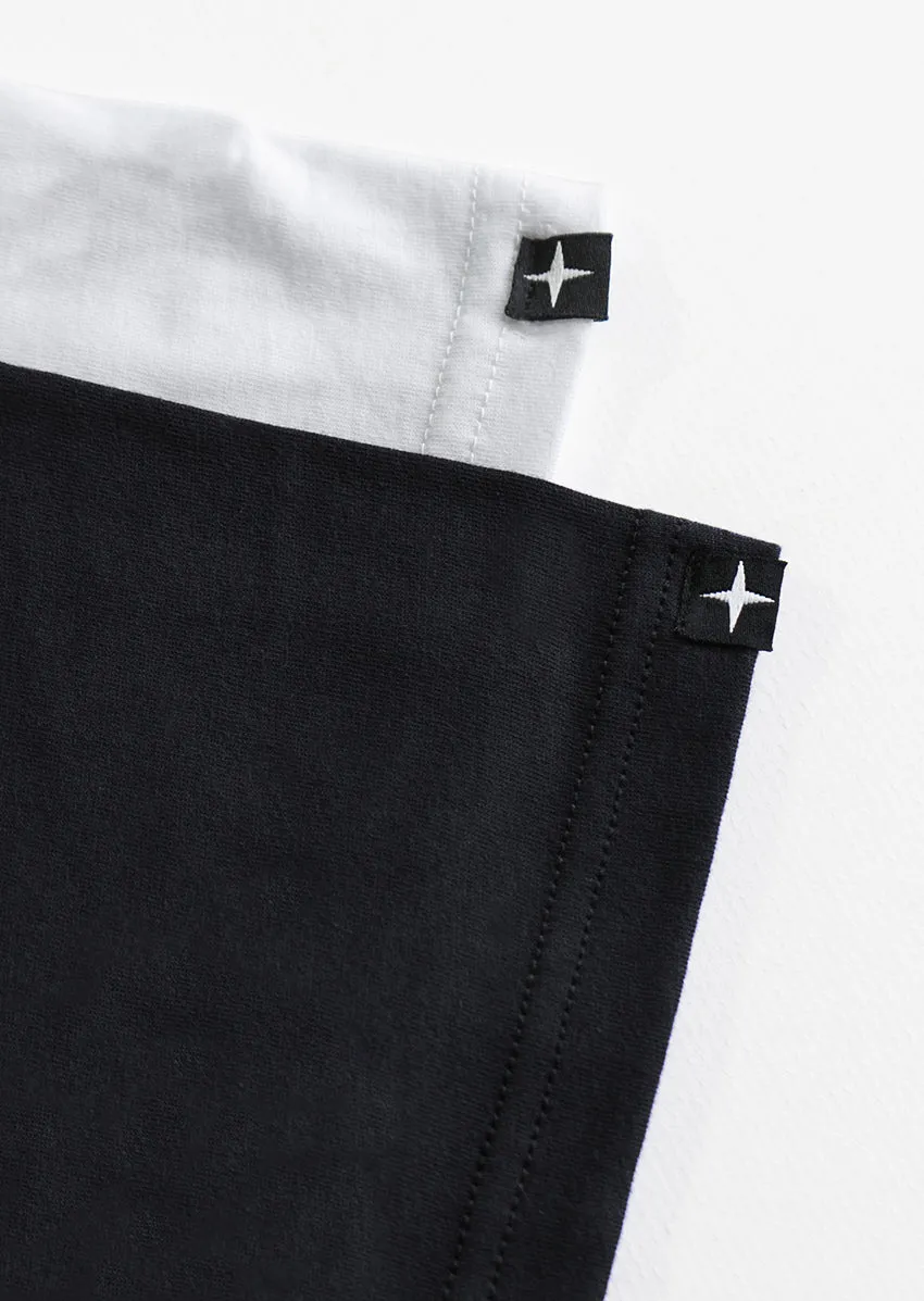 2 t-shirts noir - blanc