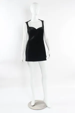 2018 A/W Sweetheart Velvet Structured Dress