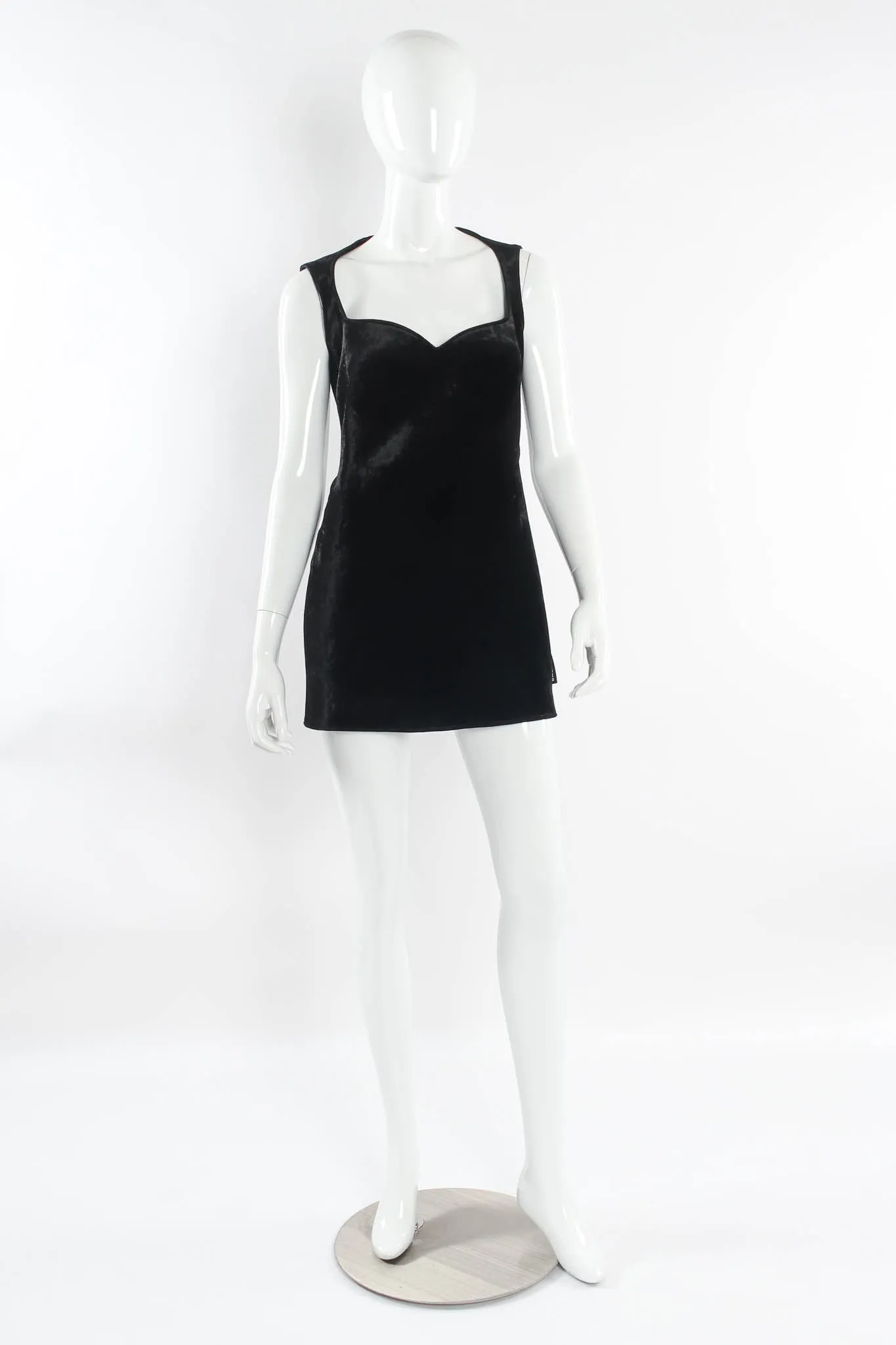 2018 A/W Sweetheart Velvet Structured Dress