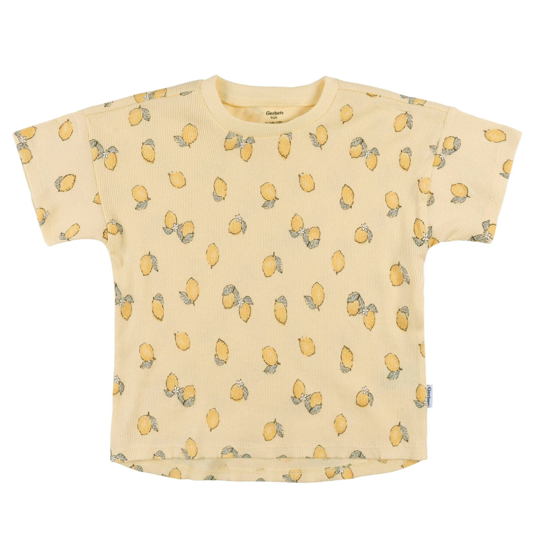 3-Piece Infant & Toddler Girls Lemons Shirts and Shorts Set