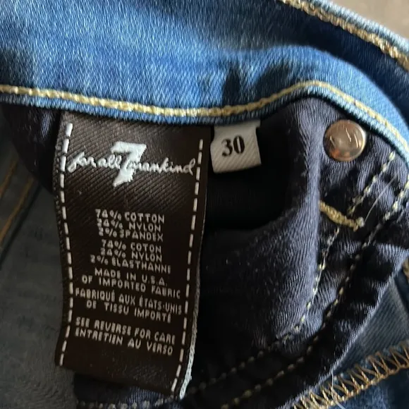 7 for all mankind denim shorts