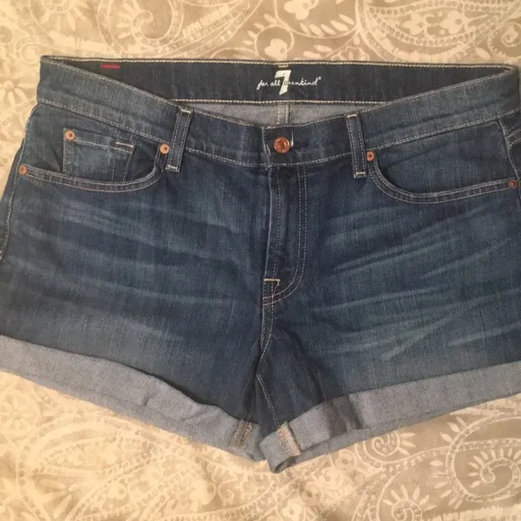 7 for all mankind denim shorts