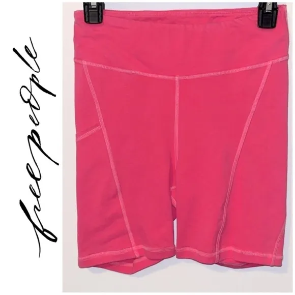 725. FREE PEOPLE New Flow Shorts in pink Sz S NWOT