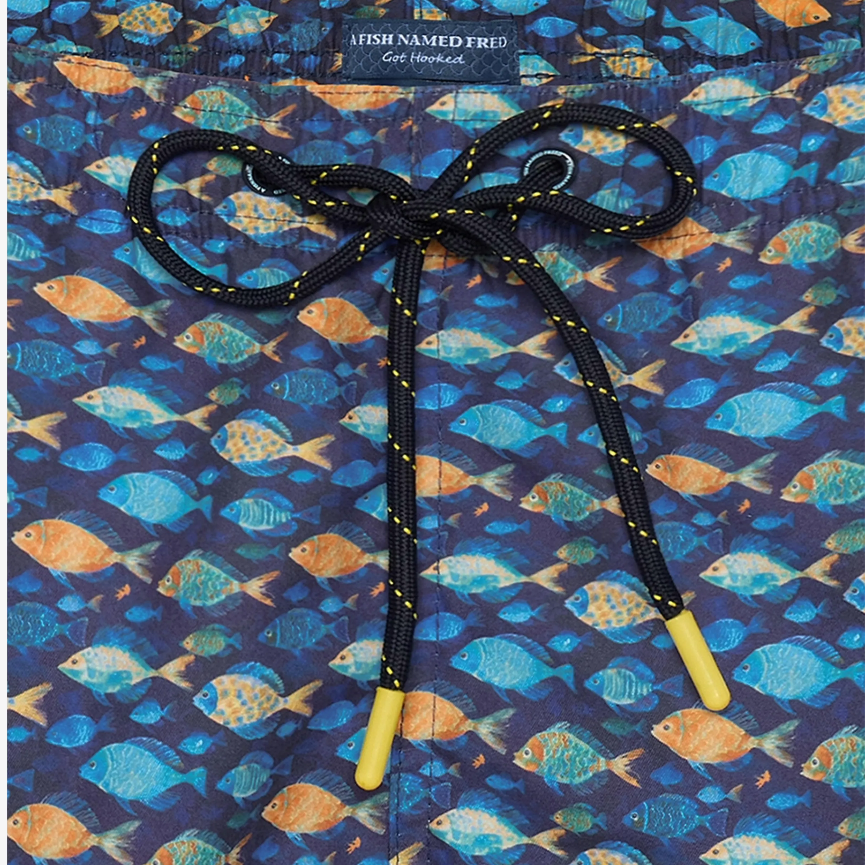 A Fish Named Fred Fish Swim Shorts - Navy