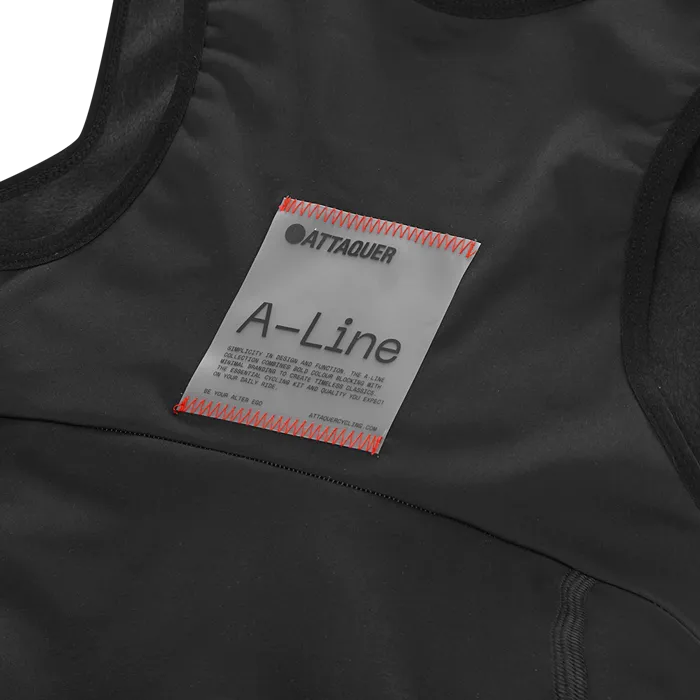 A-Line Bib Shorts Black