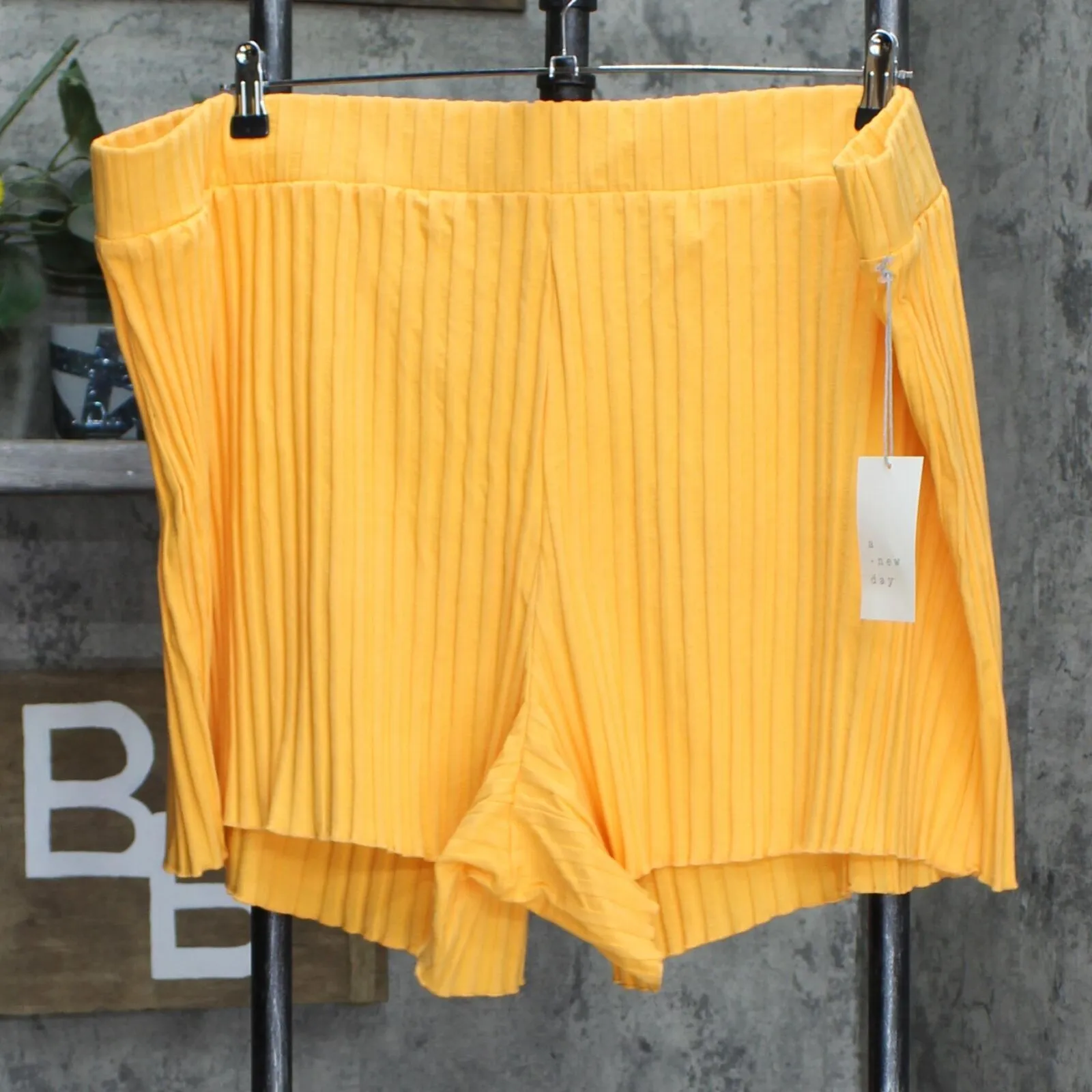 A New Day Women's Plus Size High-Rise Ribbed Shorts