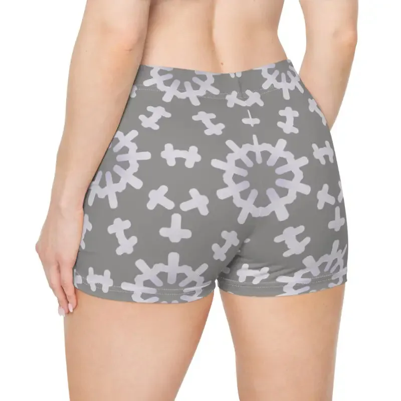 Abstract Pattern Women's Shorts Moisture Wicking Fun