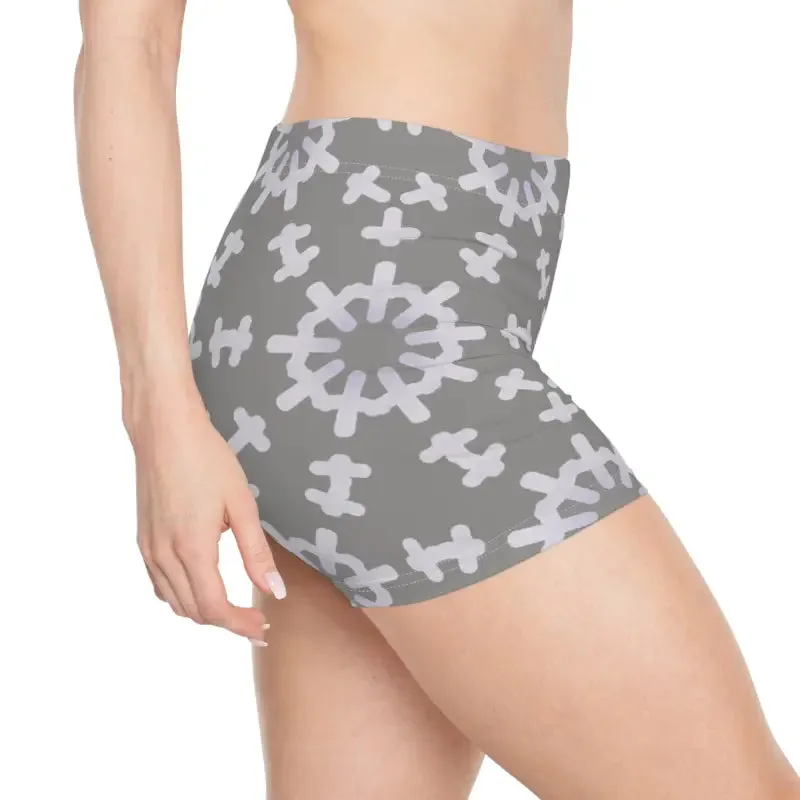 Abstract Pattern Women's Shorts Moisture Wicking Fun