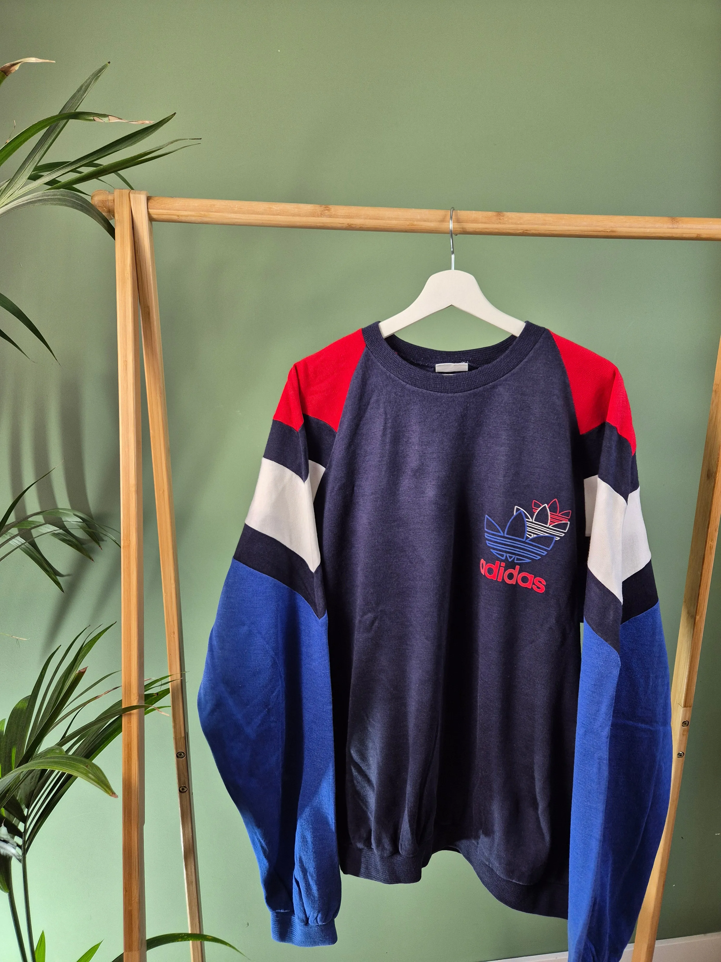 Adidas 80s RARE sweater maat XL