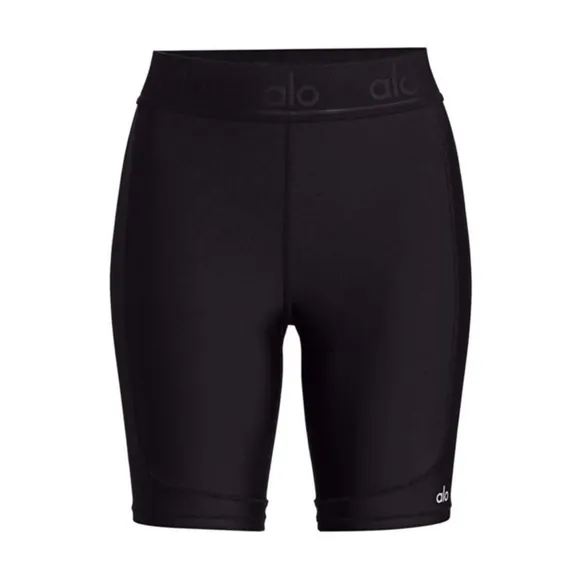 Alo Yoga High-Waist Rider Shorts Black Size XS EUC