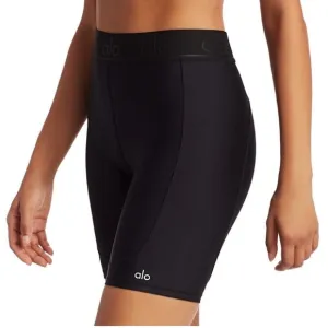 Alo Yoga High-Waist Rider Shorts Black Size XS EUC
