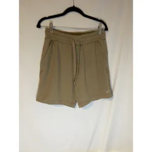 Alo Yoga Zippered Pockets Elastic Waist Shorts Size M Beige