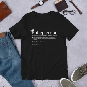 Ameeru Premium Entrepreneur Style white text Short-Sleeve Unisex T-Shirt