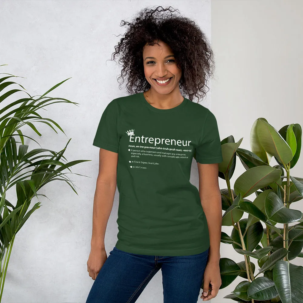 Ameeru Premium Entrepreneur Style white text Short-Sleeve Unisex T-Shirt