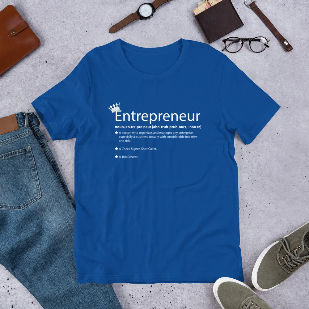 Ameeru Premium Entrepreneur Style white text Short-Sleeve Unisex T-Shirt