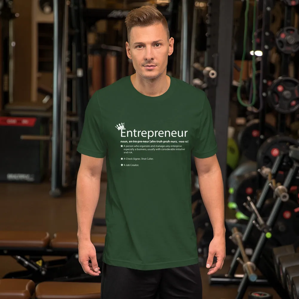 Ameeru Premium Entrepreneur Style white text Short-Sleeve Unisex T-Shirt