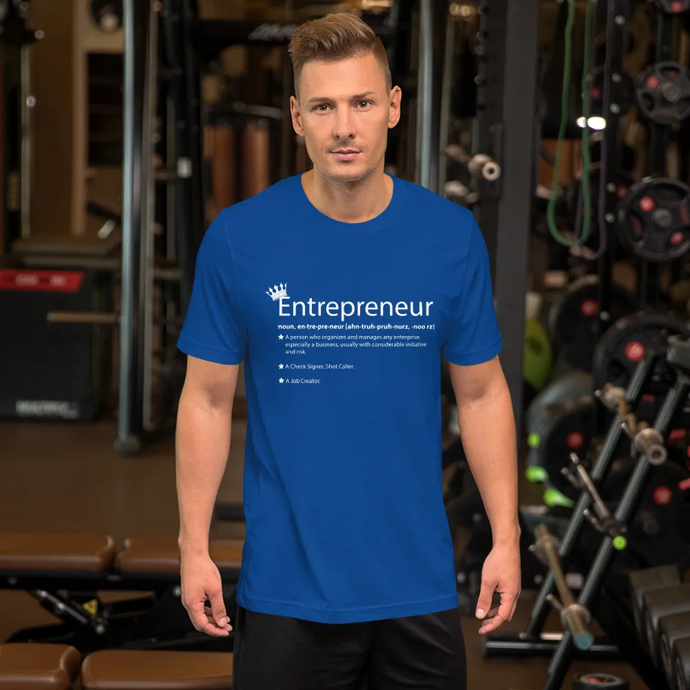 Ameeru Premium Entrepreneur Style white text Short-Sleeve Unisex T-Shirt