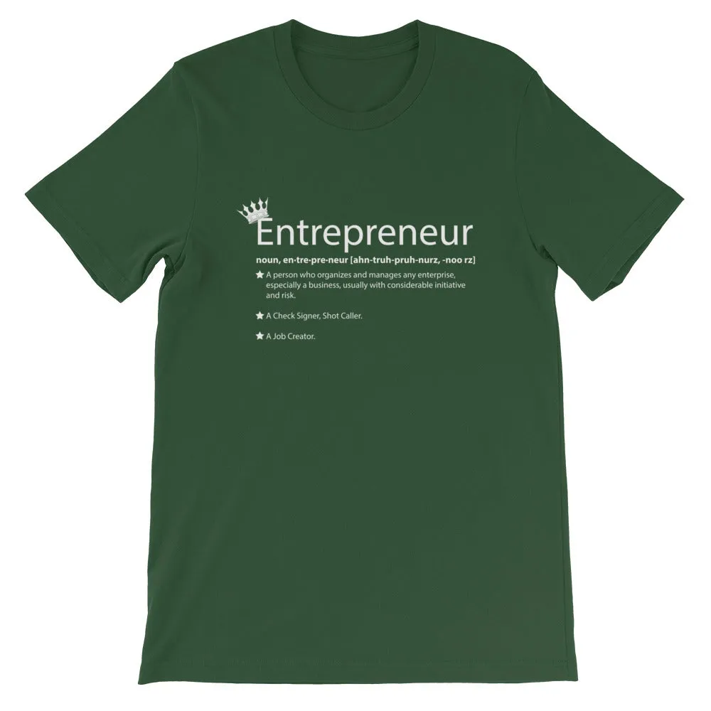 Ameeru Premium Entrepreneur Style white text Short-Sleeve Unisex T-Shirt