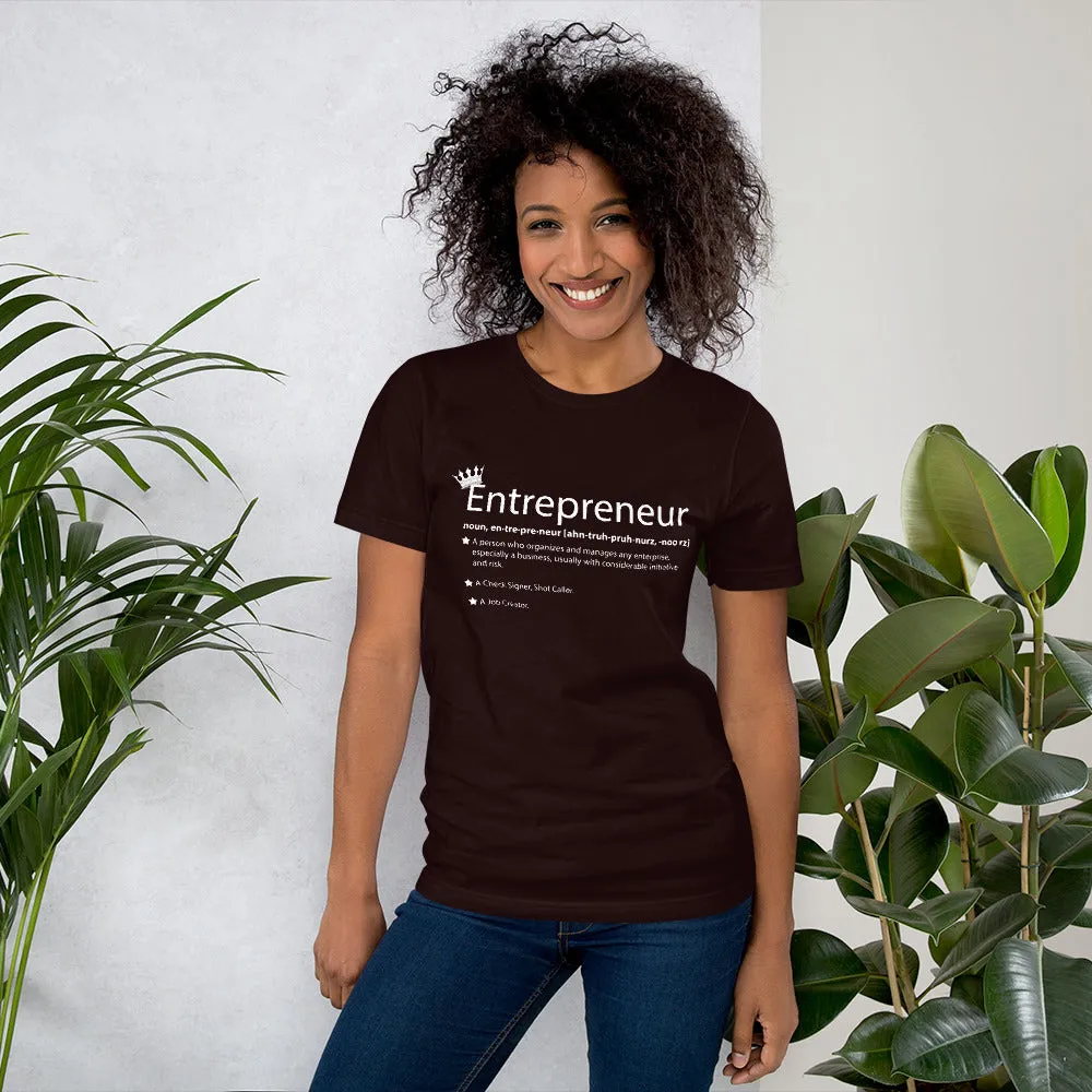 Ameeru Premium Entrepreneur Style white text Short-Sleeve Unisex T-Shirt