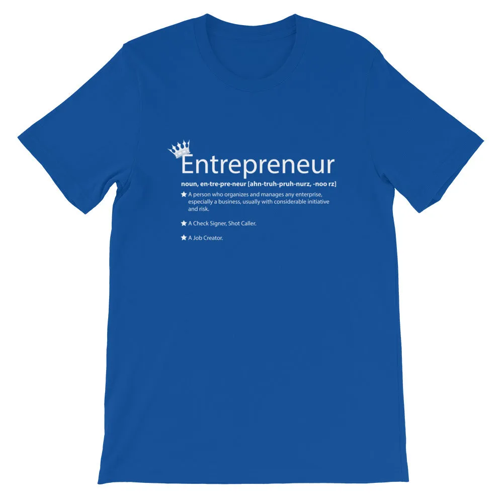 Ameeru Premium Entrepreneur Style white text Short-Sleeve Unisex T-Shirt