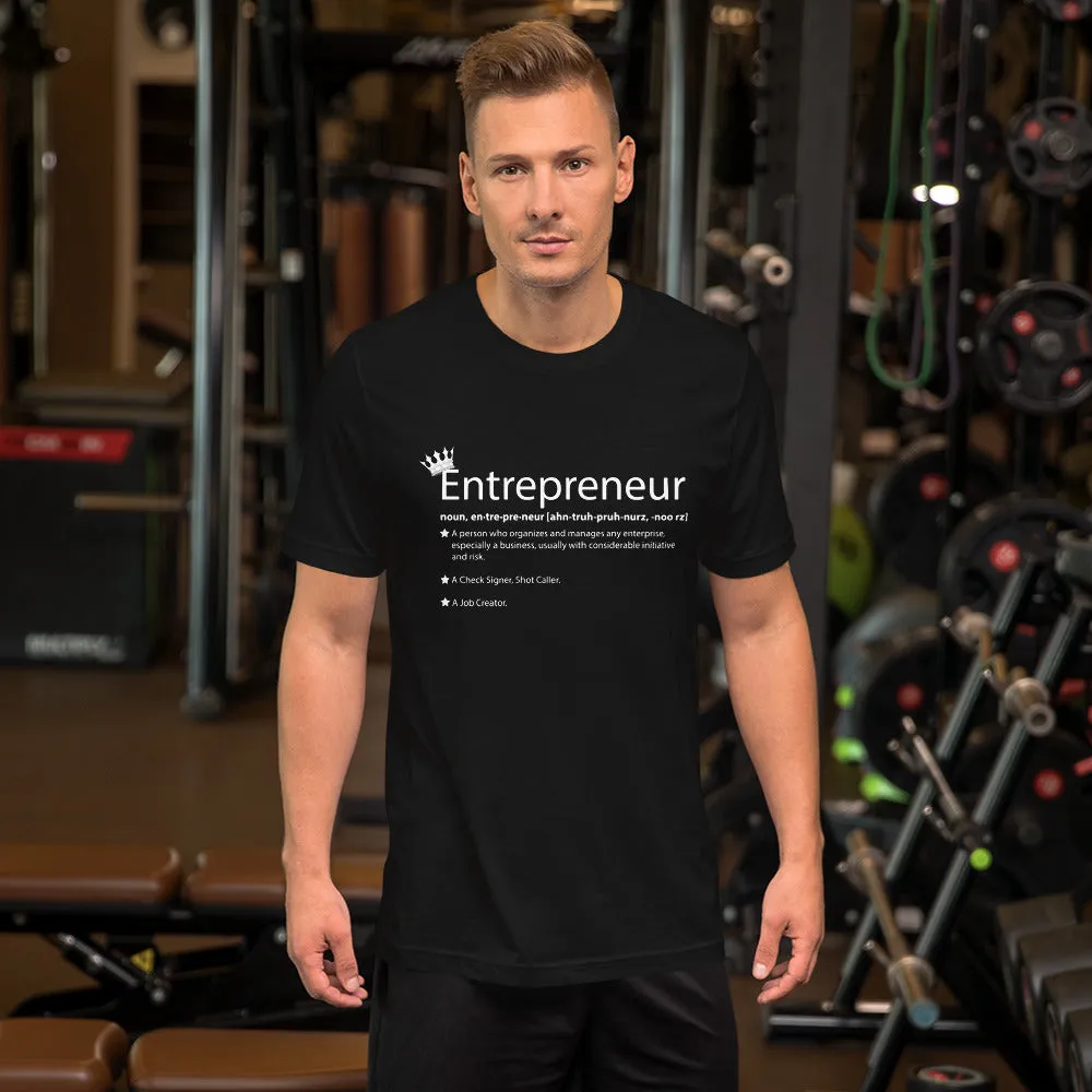 Ameeru Premium Entrepreneur Style white text Short-Sleeve Unisex T-Shirt