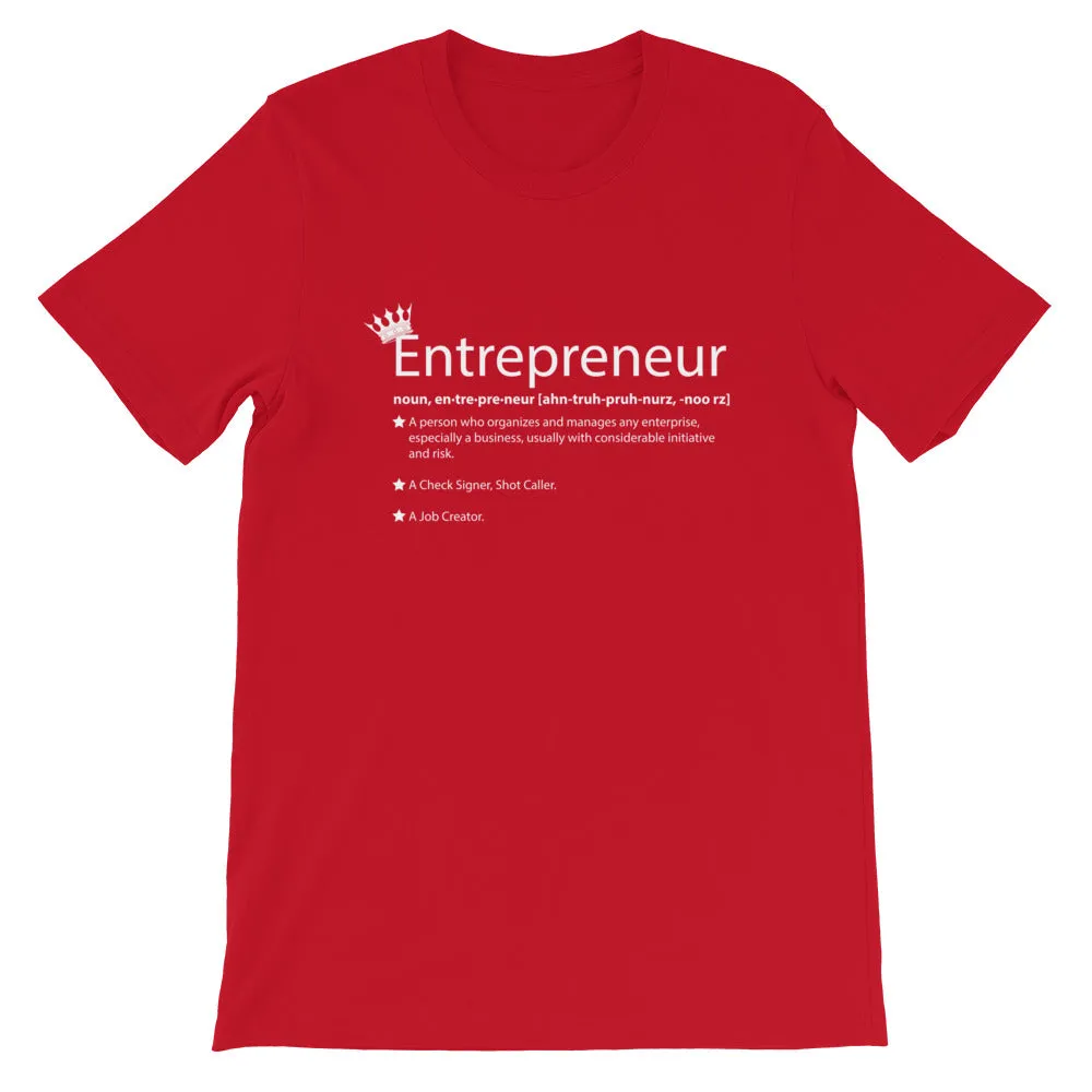 Ameeru Premium Entrepreneur Style white text Short-Sleeve Unisex T-Shirt