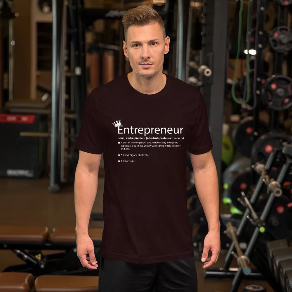Ameeru Premium Entrepreneur Style white text Short-Sleeve Unisex T-Shirt