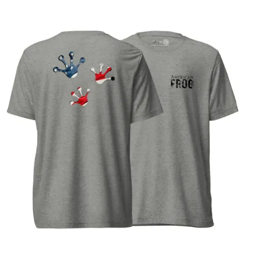 American Frog in Athletic Grey Short Sleeve T-Shirt