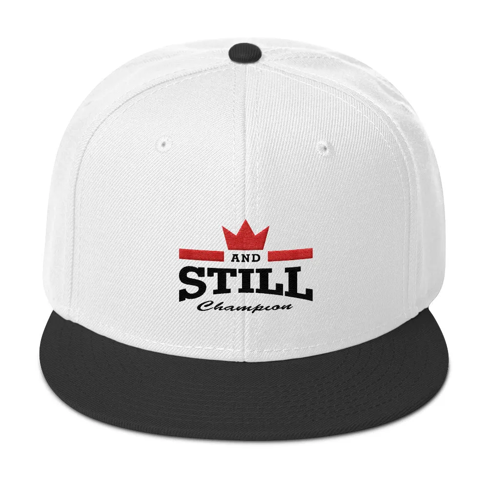 And Still Champion™ embroidered snapback cap