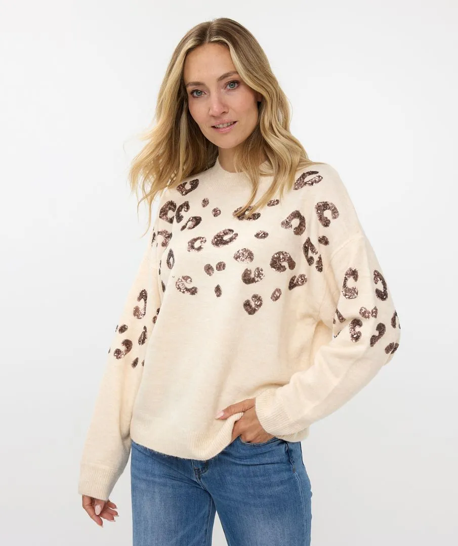Animal Sequins Sweater