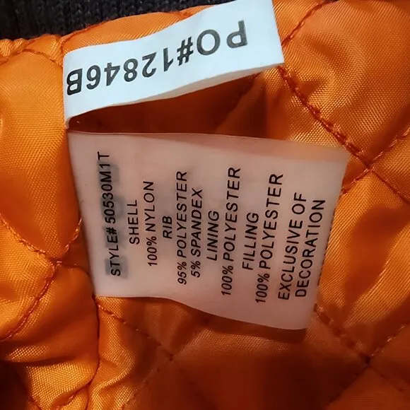 Anorak Nylon Bomber Jacket with quilted lining NWOT Gray Small
