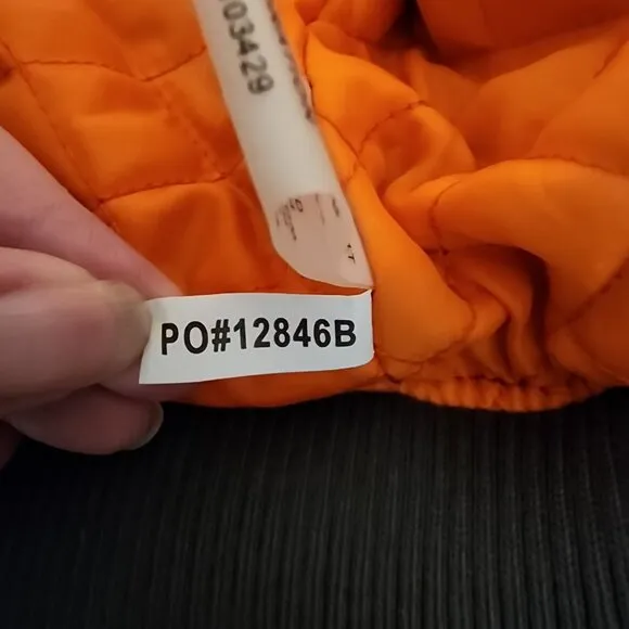 Anorak Nylon Bomber Jacket with quilted lining NWOT Gray Small