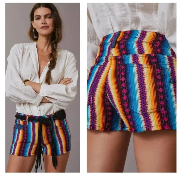 Anthropologie Pilcro Boho Surf Shorts - NWT