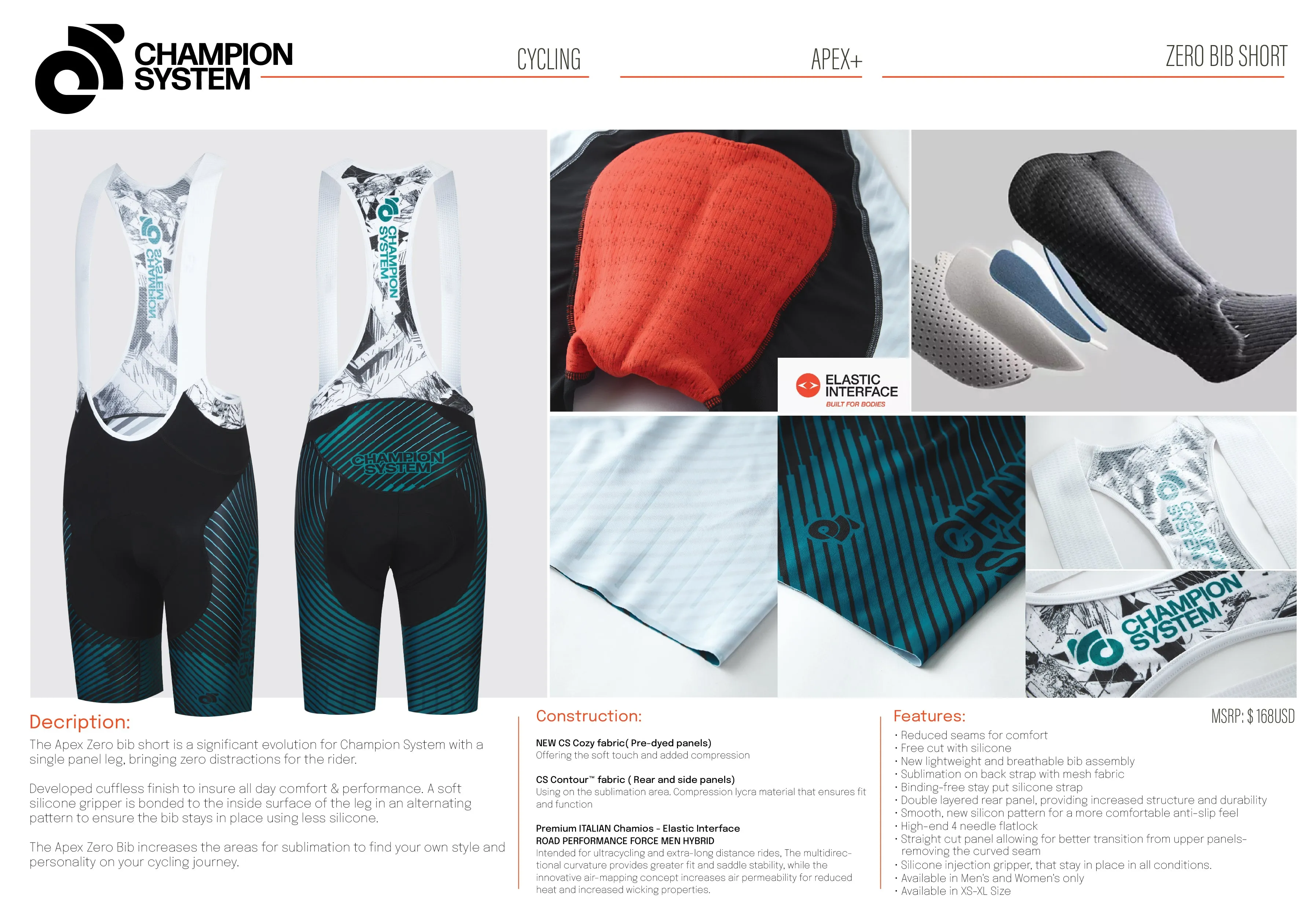 APEX  ZERO Bib Shorts