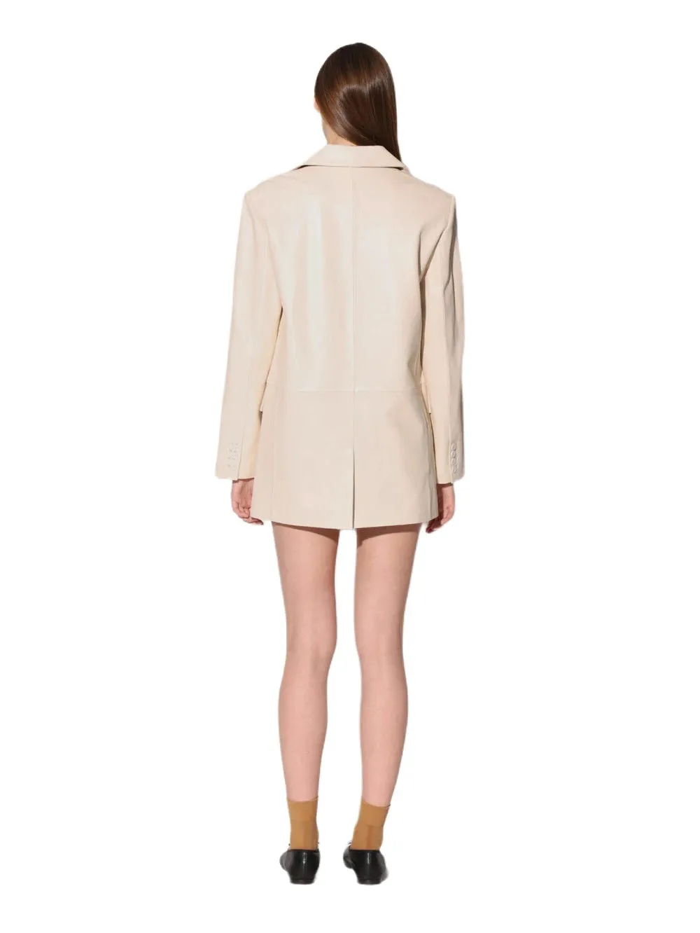 Aura Luxe Leather Blazer for Women