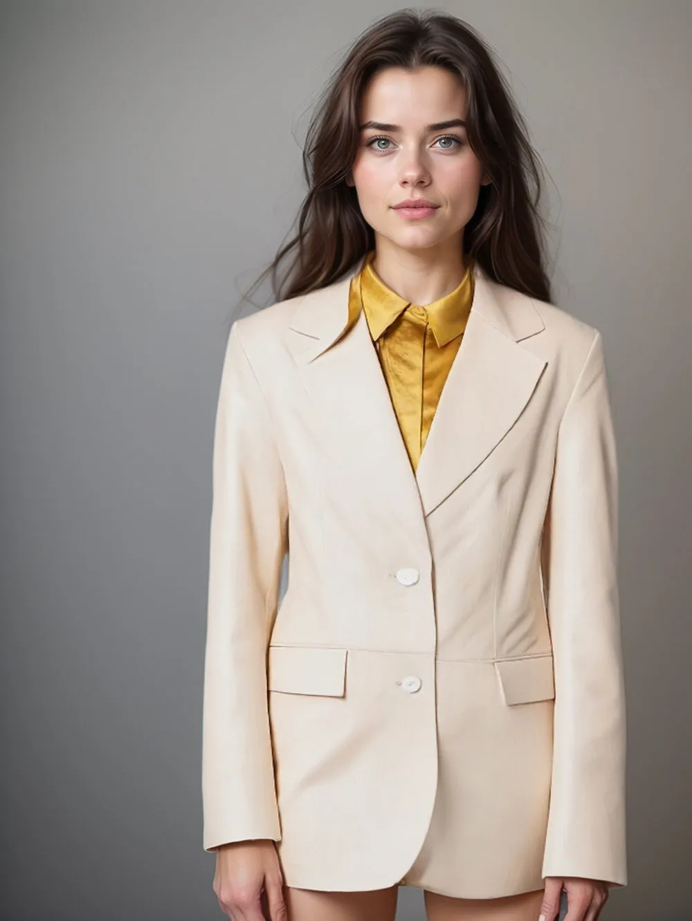 Aura Luxe Leather Blazer for Women