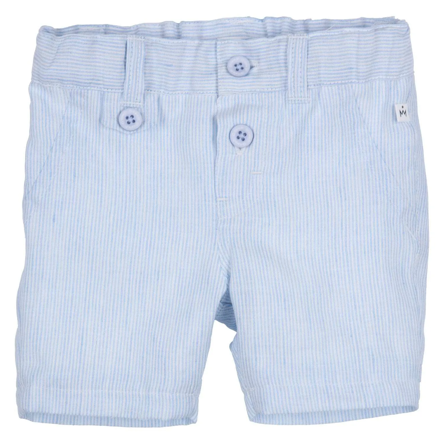 Baby Boys Blue & White Stripe Shorts