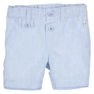 Baby Boys Blue & White Stripe Shorts