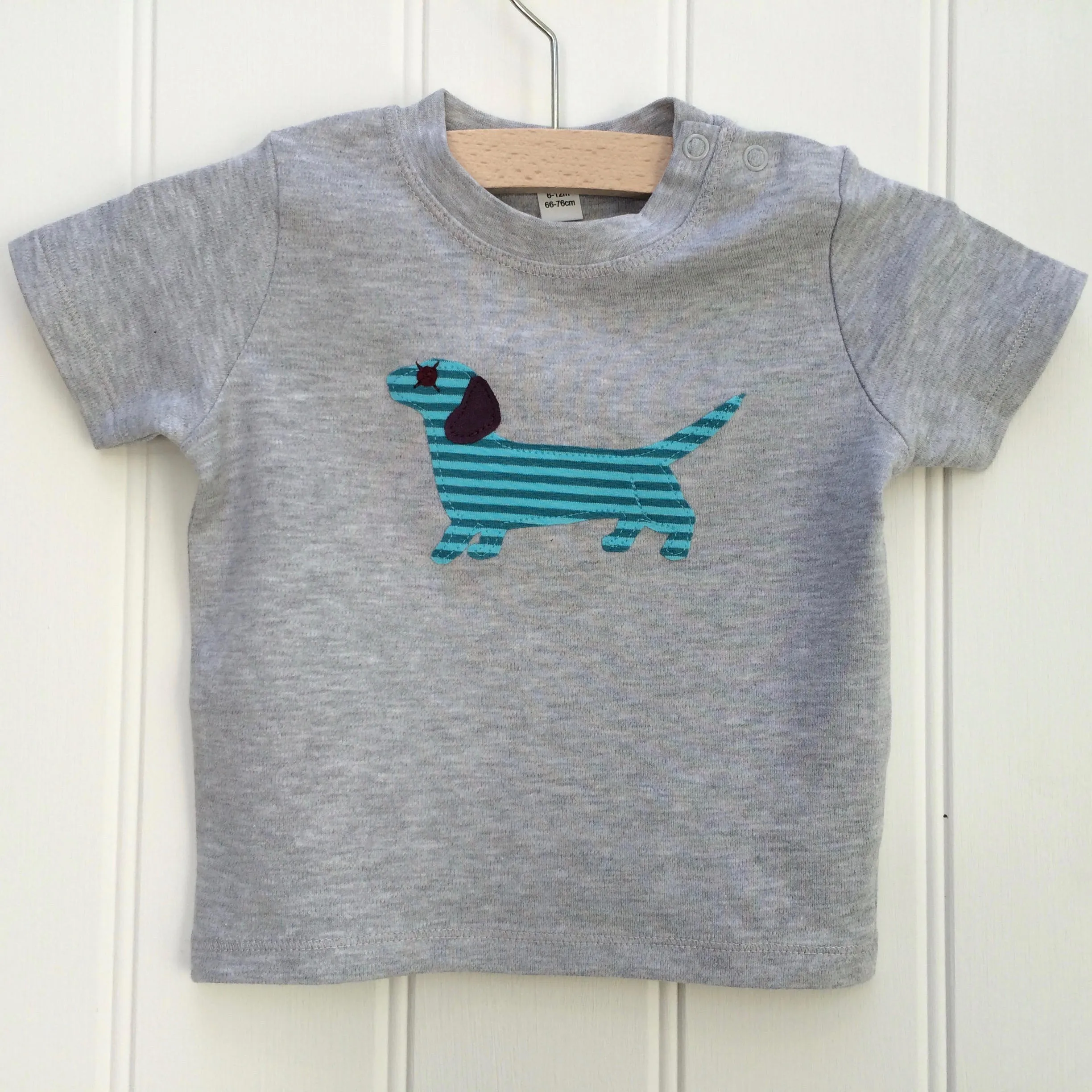 Baby Dachshund T-shirt - Grey