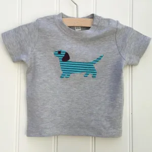 Baby Dachshund T-shirt - Grey