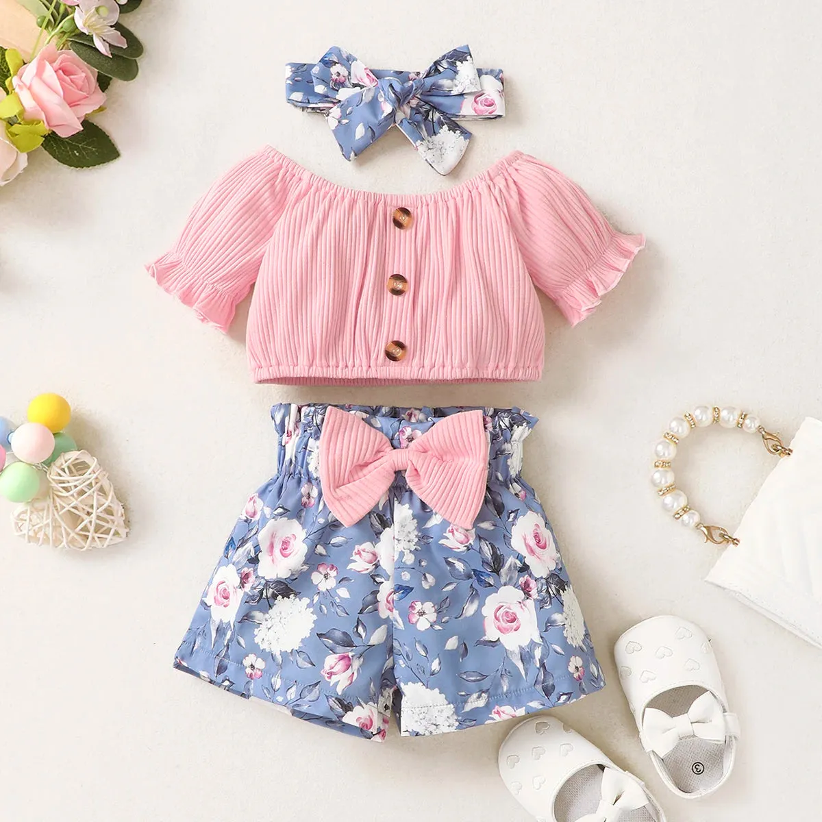 Baby Girl Floral Set
