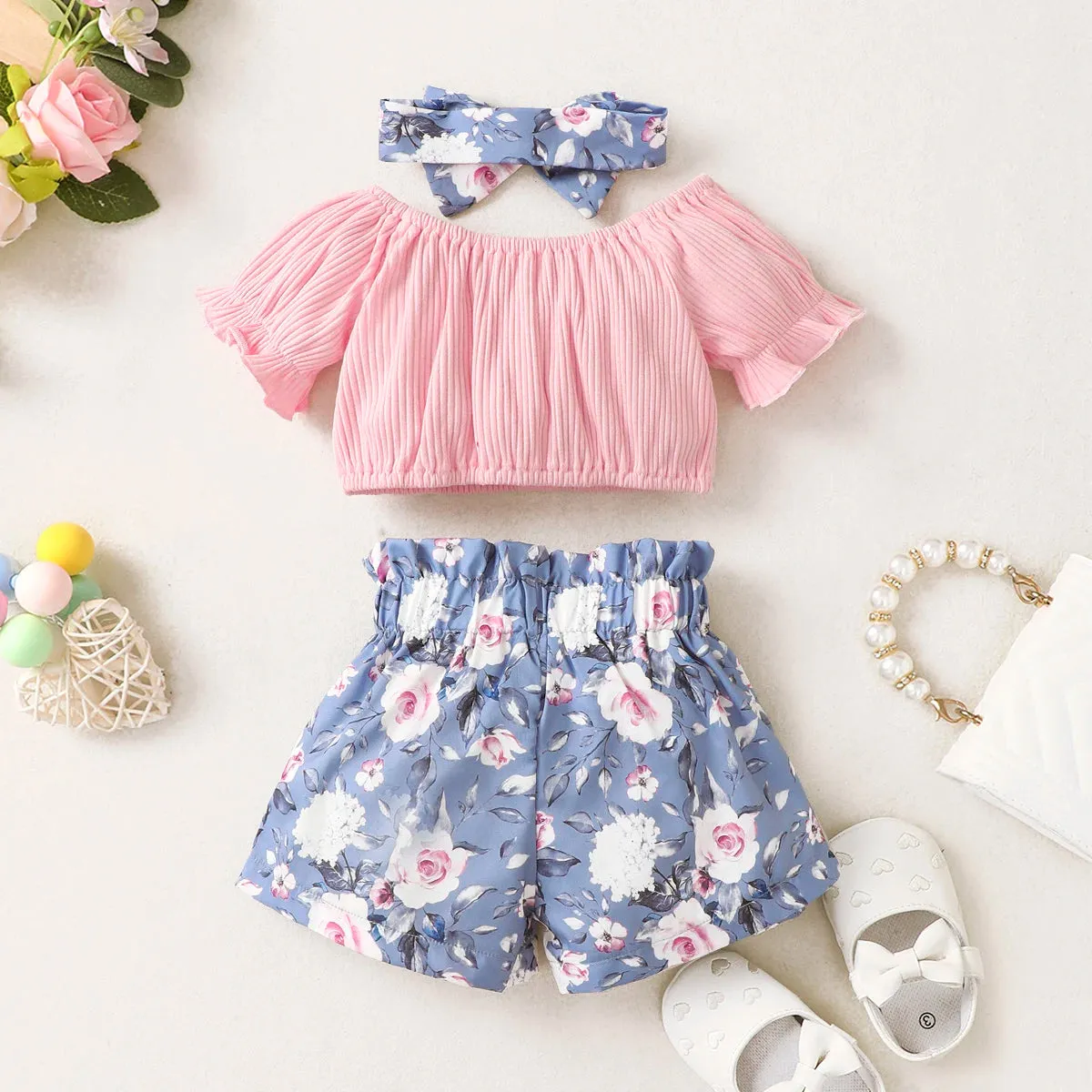 Baby Girl Floral Set