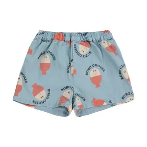 Baby Morning Egg All Over Denim Shorts