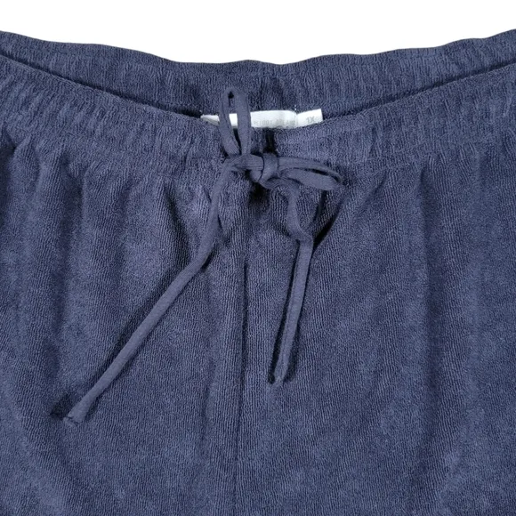 Barefoot Dreams Beach Cozy Terry Shorts Womens Plus 1X Indigo Loungewear Pull On
