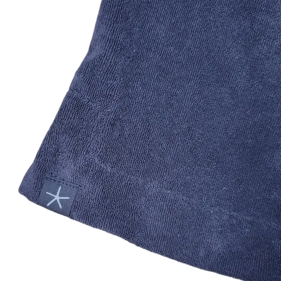 Barefoot Dreams Beach Cozy Terry Shorts Womens Plus 1X Indigo Loungewear Pull On