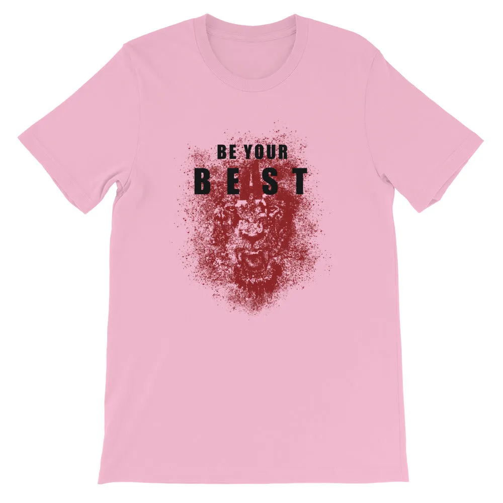 Be Your Beast Lioness with ASC logo on back label women's T-shirt