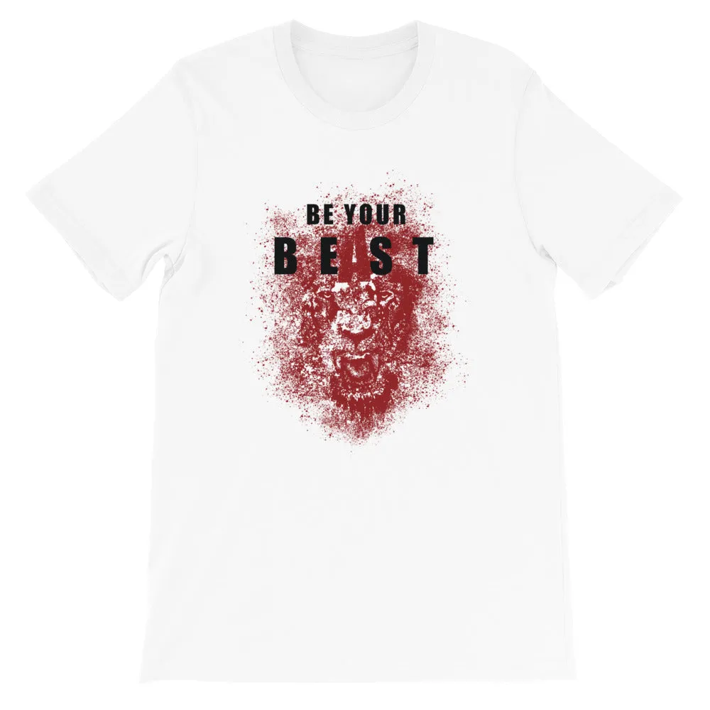 Be Your Beast Lioness with ASC logo on back label women's T-shirt