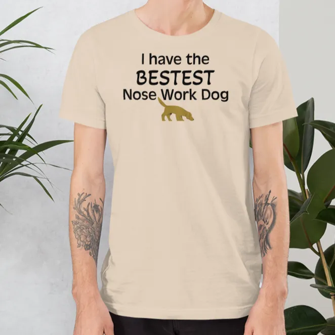Bestest Nose Work Dog T-Shirts - Light